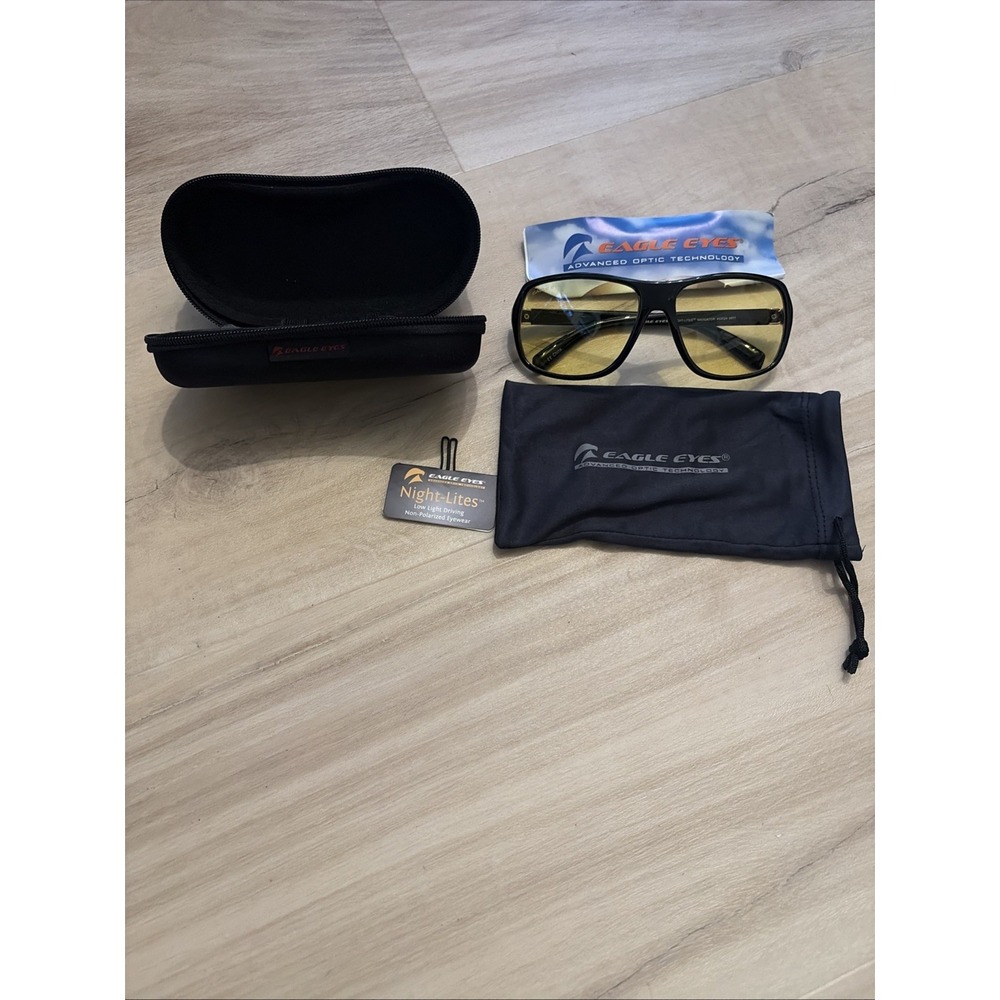 New Eagle Eyes Night-Lite Navigator Night Driving Glasses